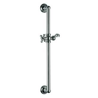 Shower Slidebar Round Brass Sliding Rail Available in 3 Finishes Remer 317L